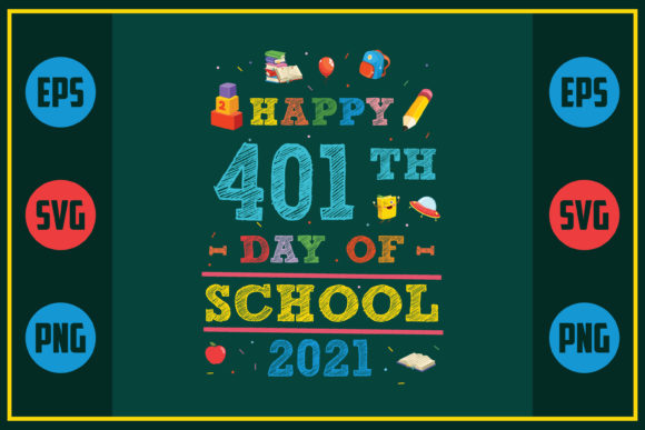 A Designer's Take on the 401th Day of School Embroidery Design