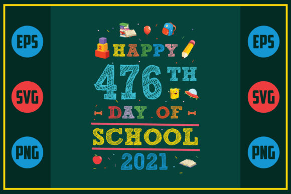 Celebrating 476 Days of School with Embroidery